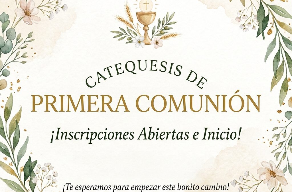 Inscripciones primer año comunión