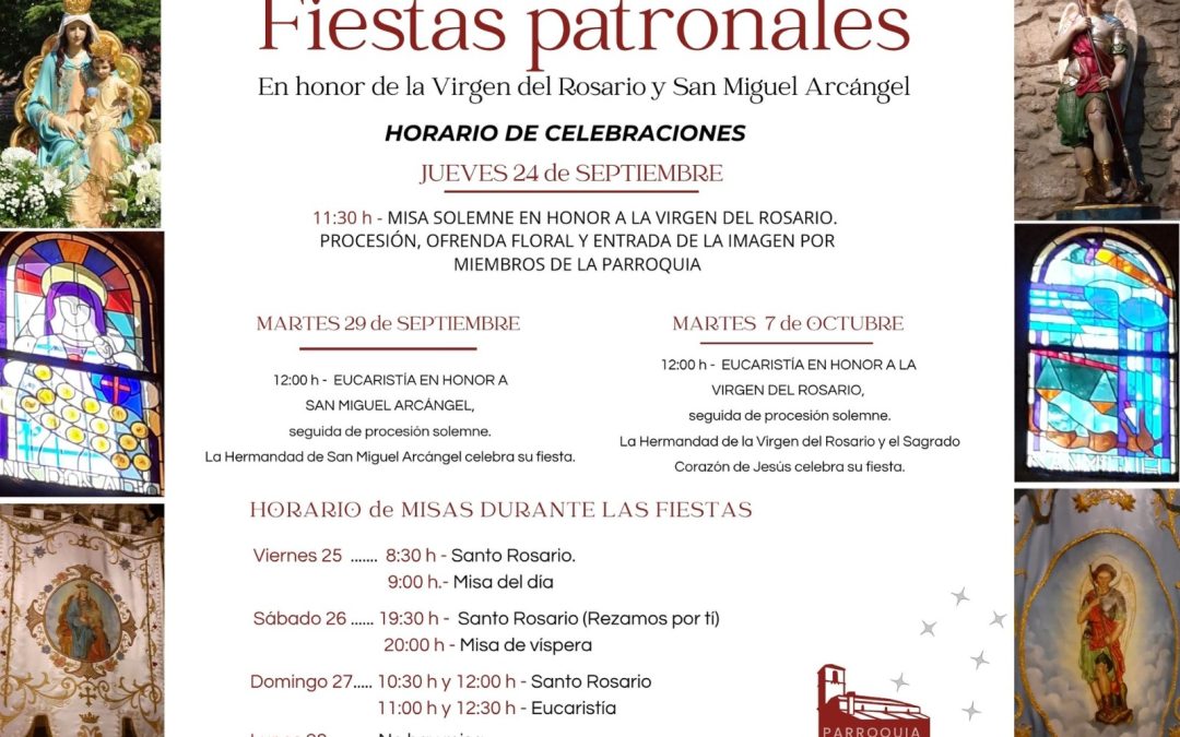 Horarios de misas en fiestas